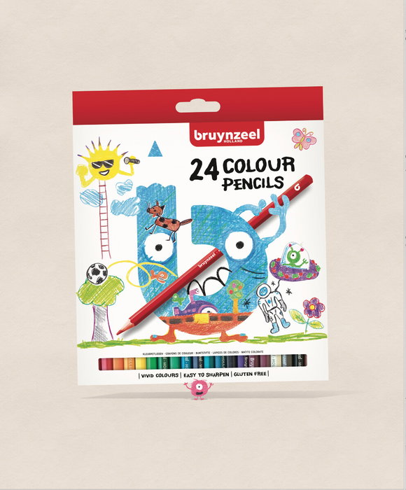 Bruynzeel Étui de 24 crayons de couleur Kids Bruynzeel Étui de 24 crayons de couleur Kids